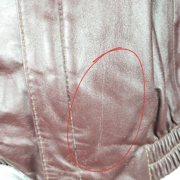 Remy | Leather Fashions Maroon Jacket, size 44 - Picture 7 of 8